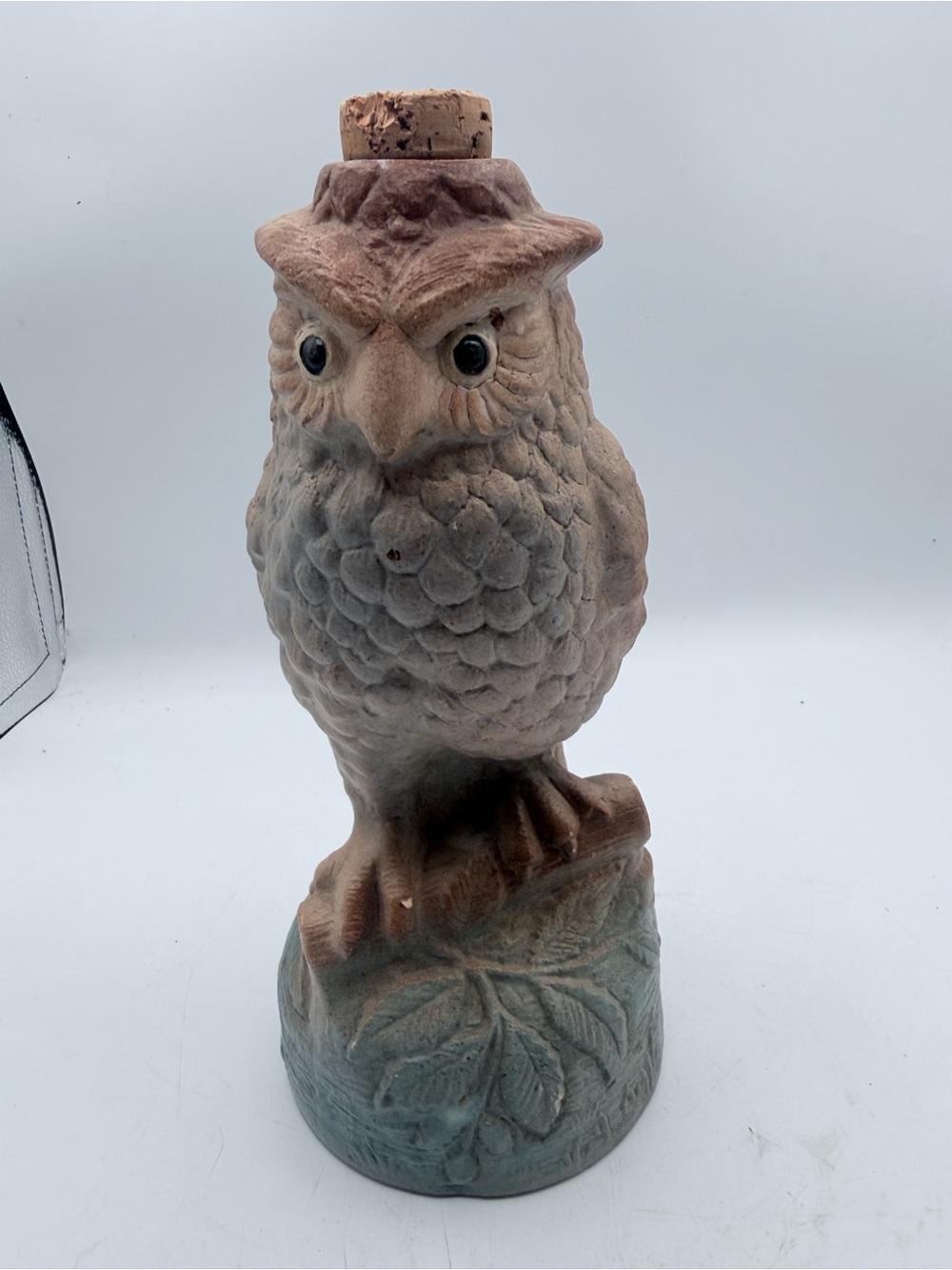 Vintage Wise Bird Decanter by Brush McCoy Pottery 1920’s